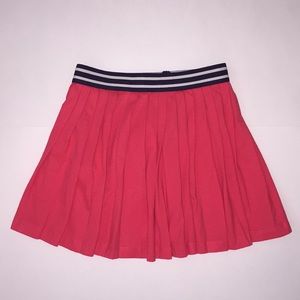 New Little girls stretchy pink pleated skirt